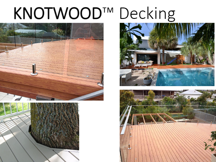 Knotwood Aluminum Decking and Railing. Looks like wood - but it's Knotwood.